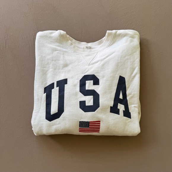 Brandy Melville Erica USA Flag Sweatshirt - Picture 1 of 8